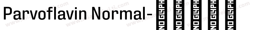 Parvoflavin Normal字体转换